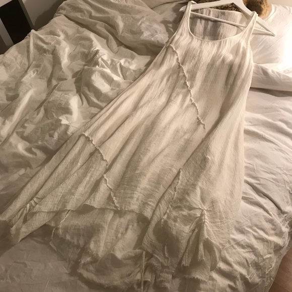 flowy linen dress